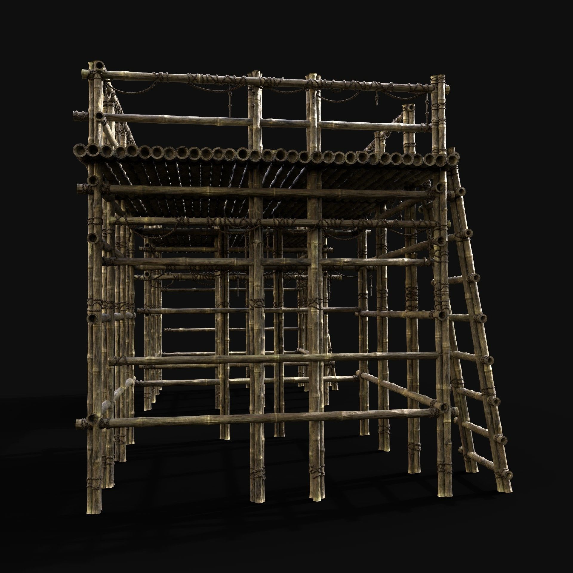 BAMBOO WATCHTOWER PIER CONSTRUCTION SURVIVAL BUILDER COLLECTION _28