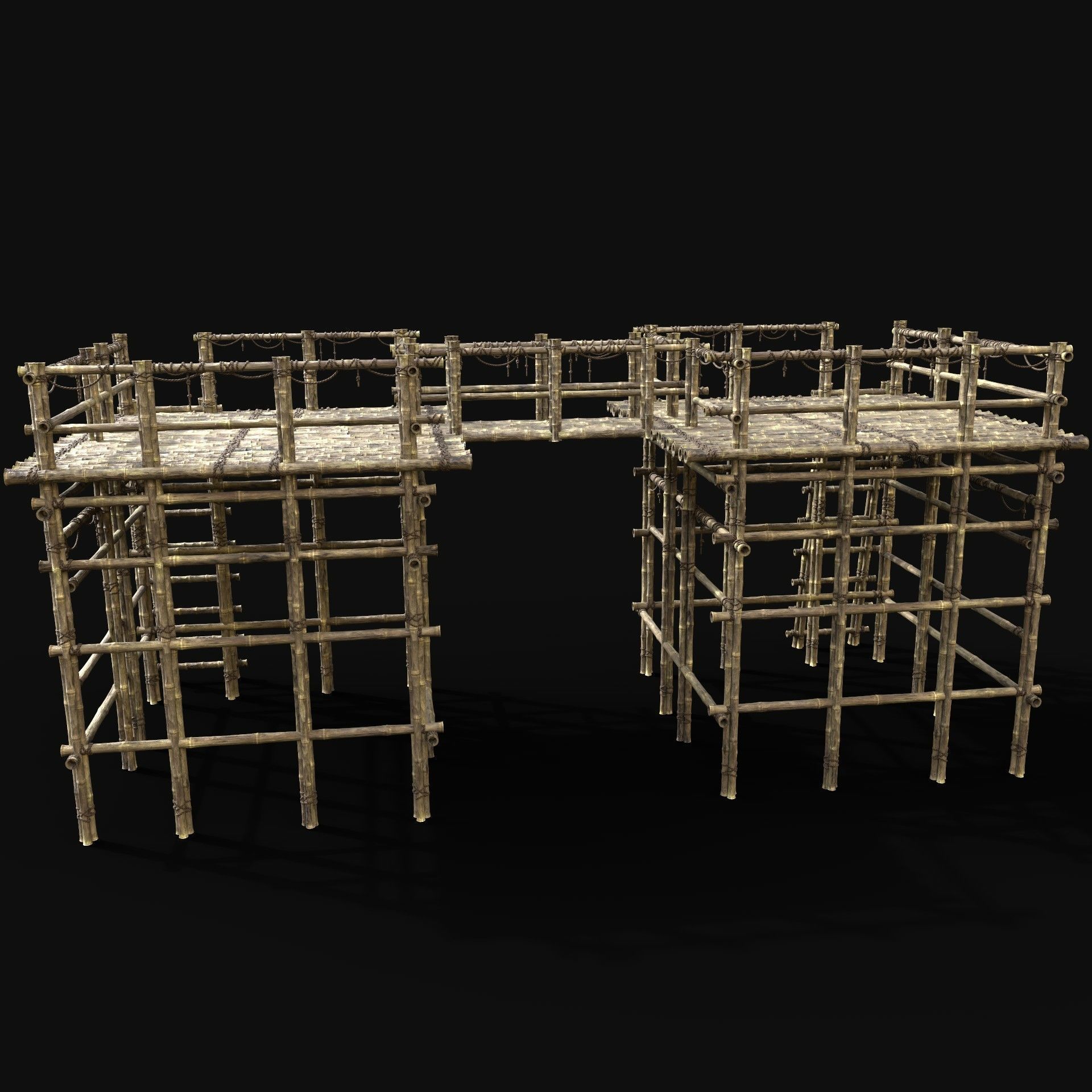 BAMBOO WATCHTOWER PIER CONSTRUCTION SURVIVAL BUILDER COLLECTION _26