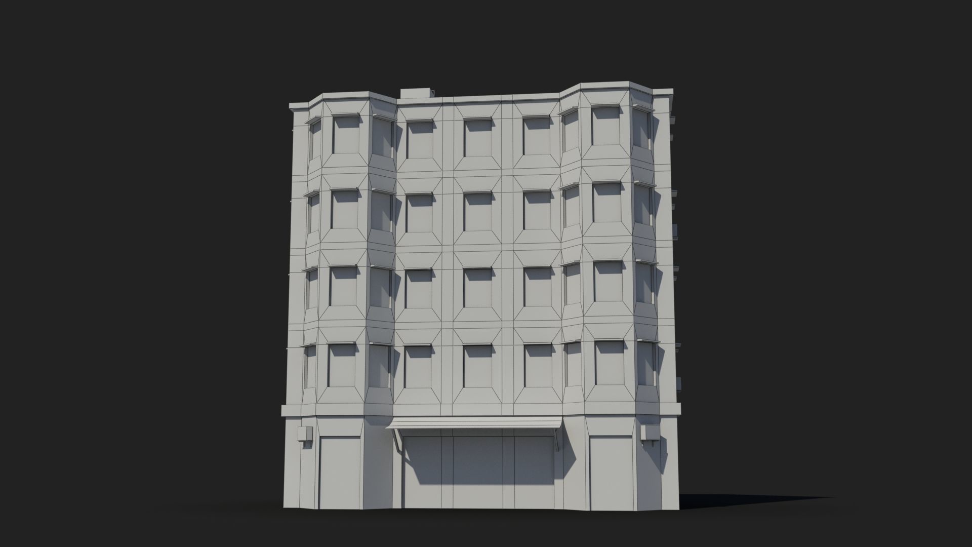 Arab Middle East Building x29 Low-poly 3D model_7