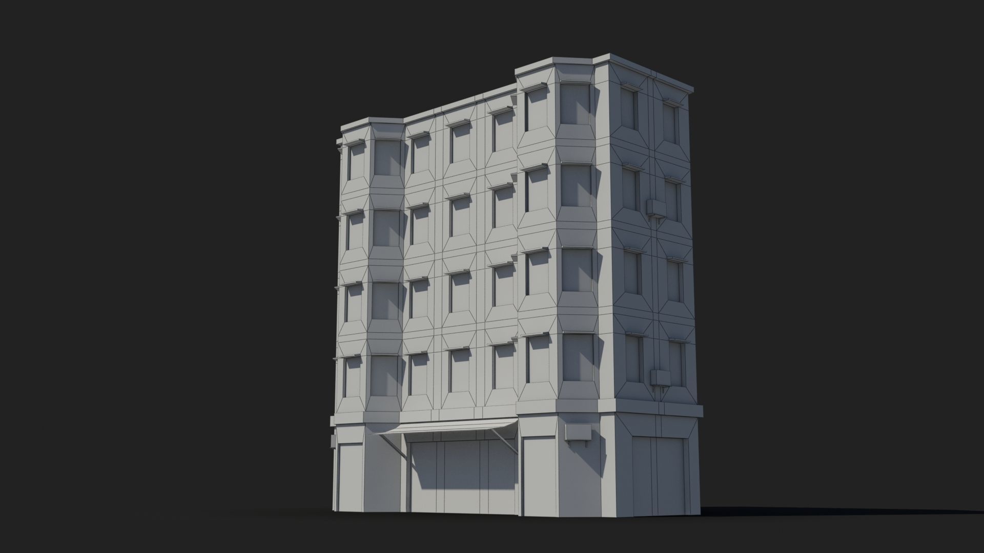 Arab Middle East Building x29 Low-poly 3D model_6