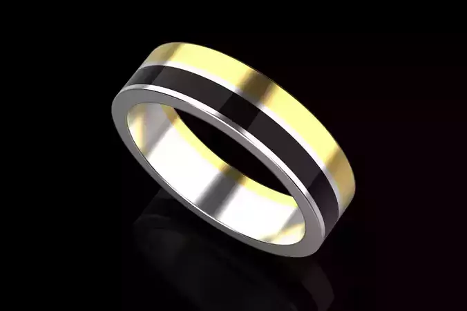 jewelry ring with enamel