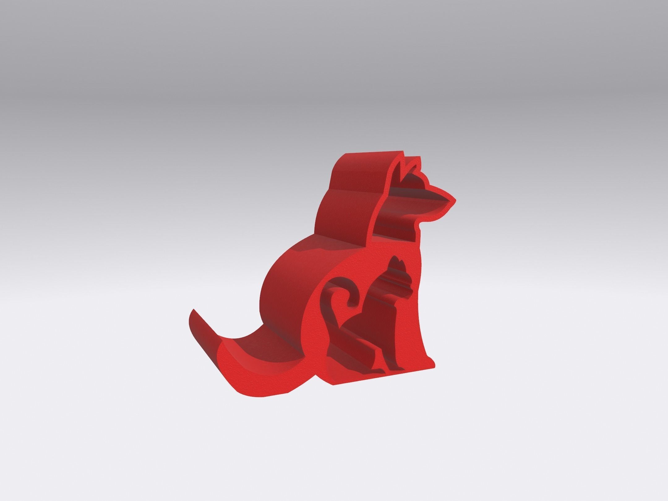 Cat and Dog phone holder dock 3D print model_2