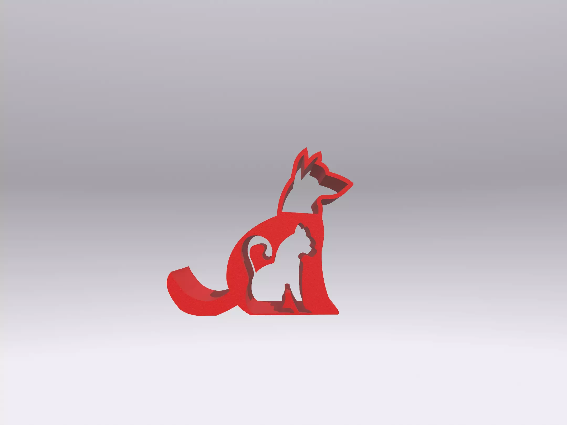 Cat and Dog phone holder dock 3D print model_0