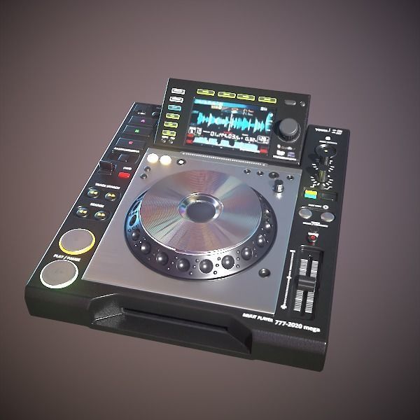DJ player free 3D model CGTrader