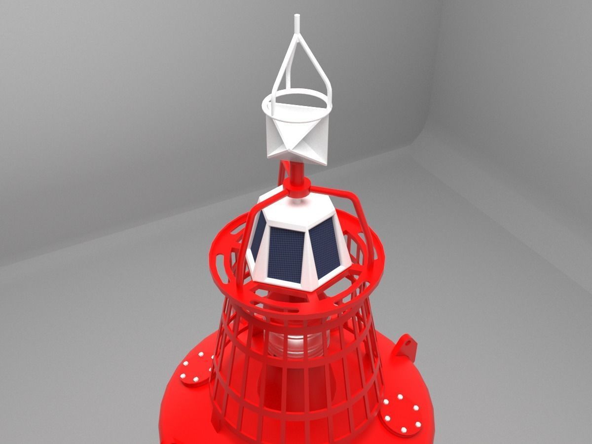 Buoy for ship coordination 3D model_8