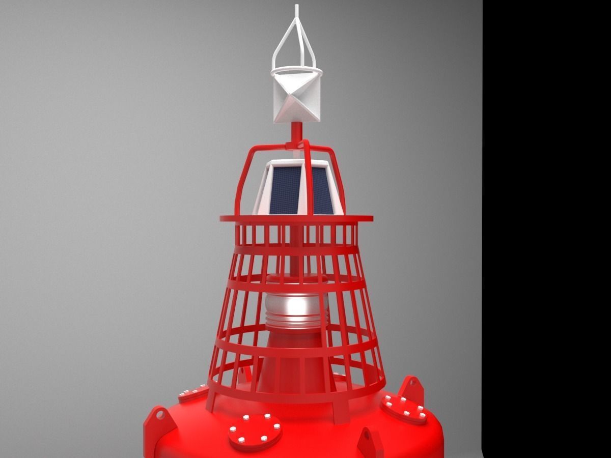 Buoy for ship coordination 3D model_1