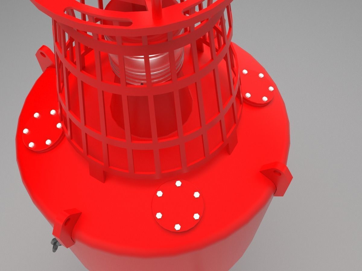 Buoy for ship coordination 3D model_10