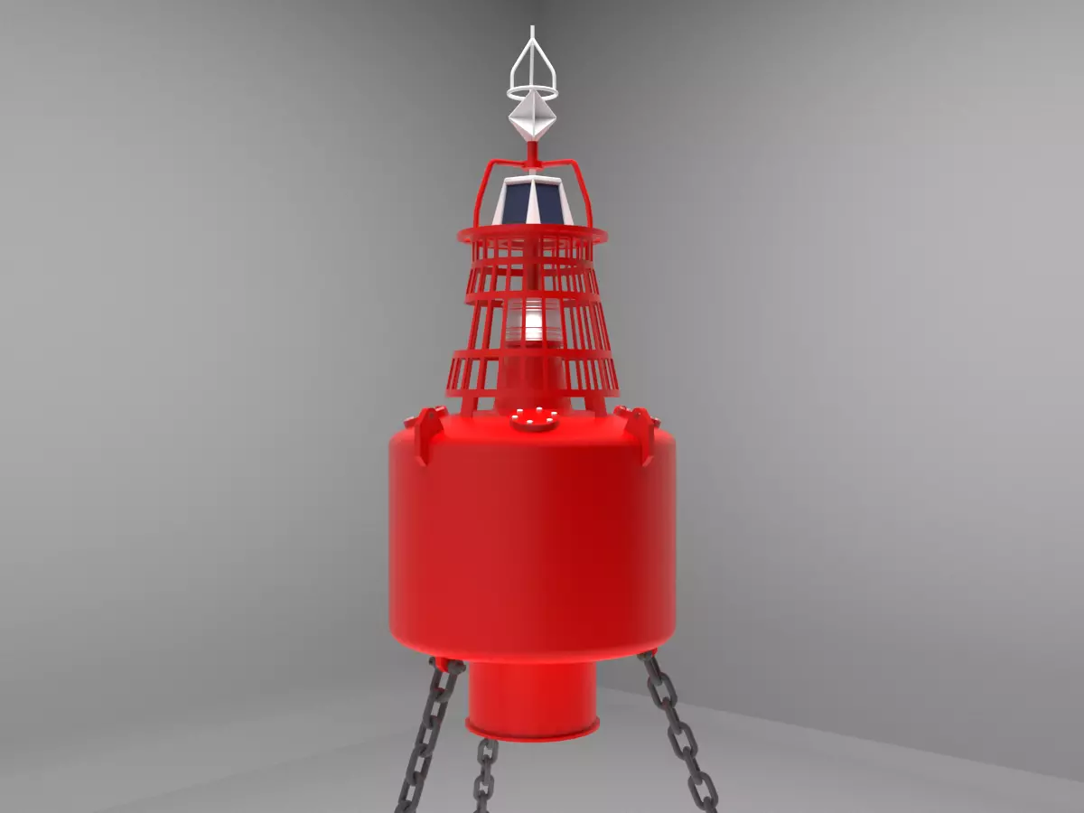 Buoy for ship coordination 3D model_0