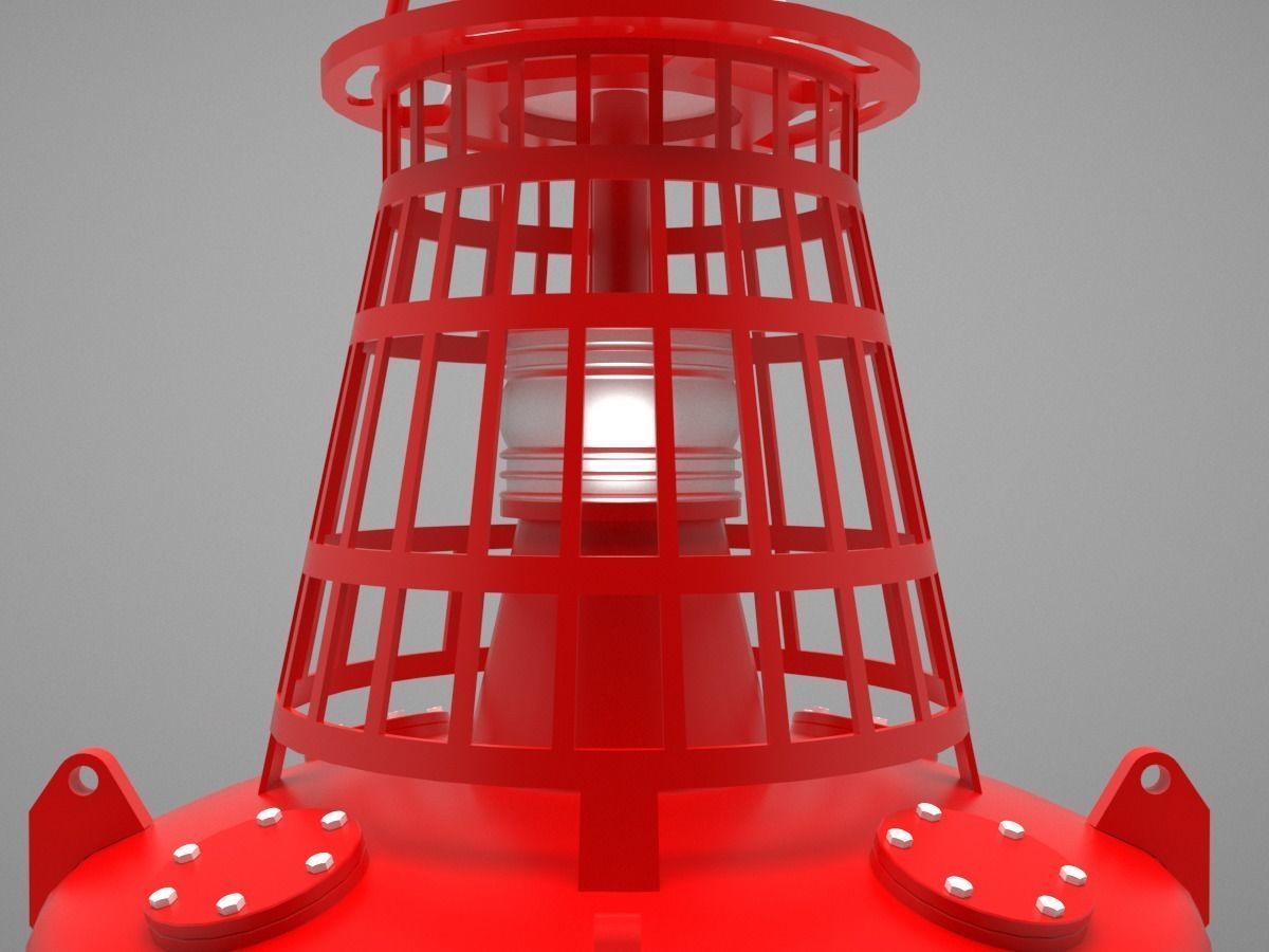 Buoy for ship coordination 3D model_5