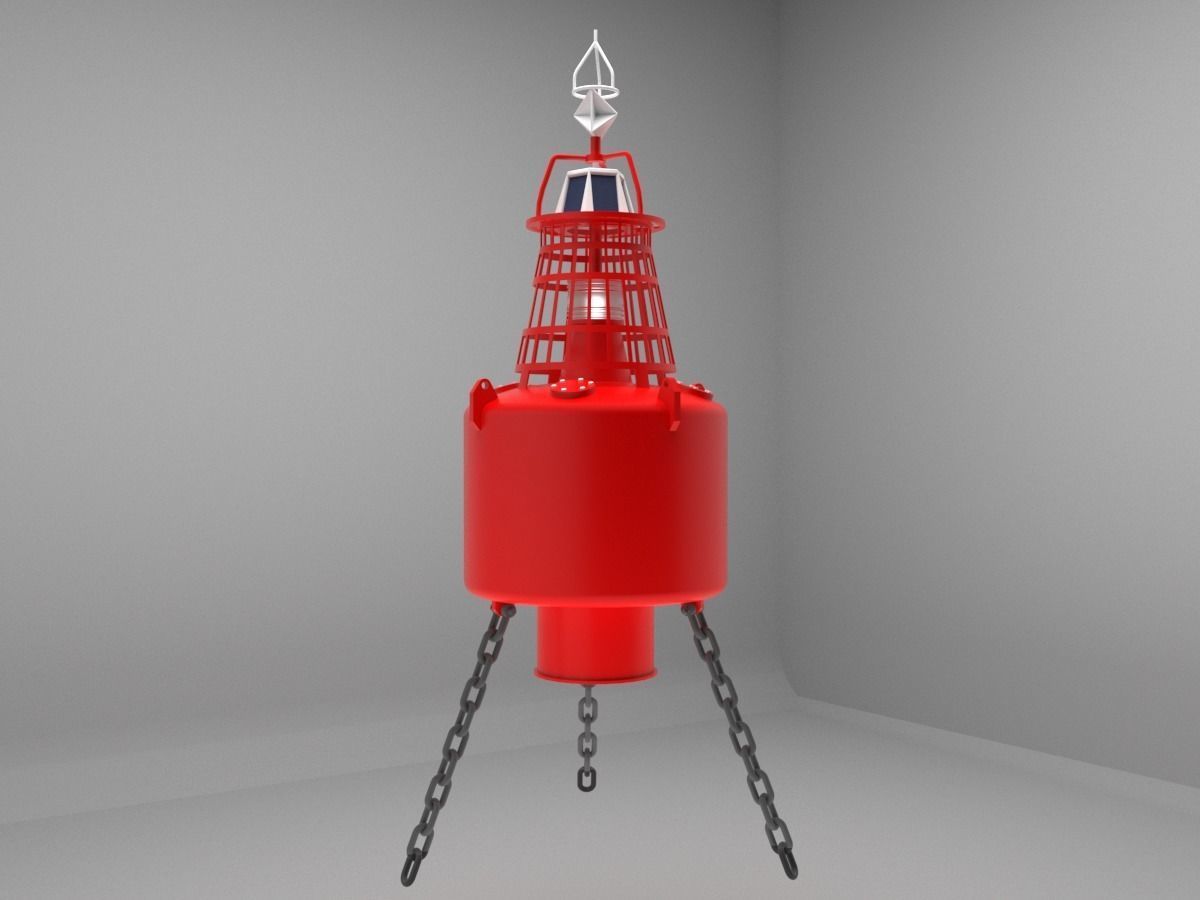 Buoy for ship coordination 3D model_2
