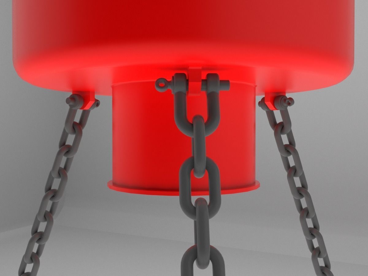 Buoy for ship coordination 3D model_3