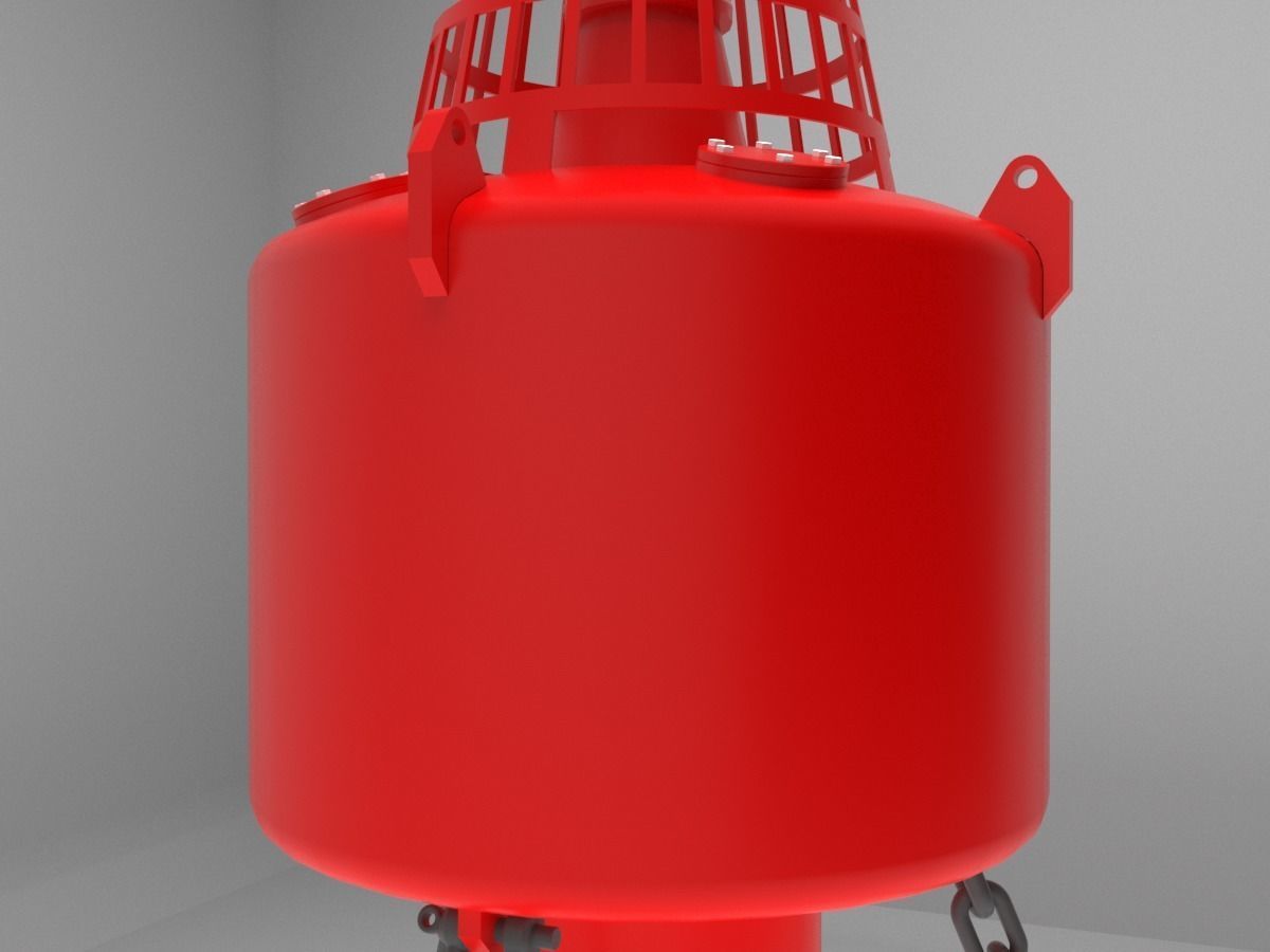 Buoy for ship coordination 3D model_9