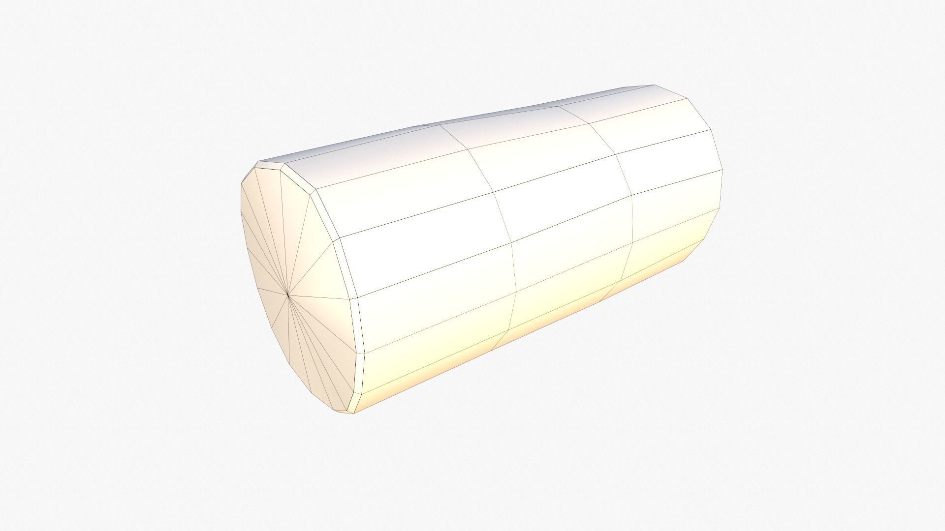Cartoon Log Low-poly 3D model_5