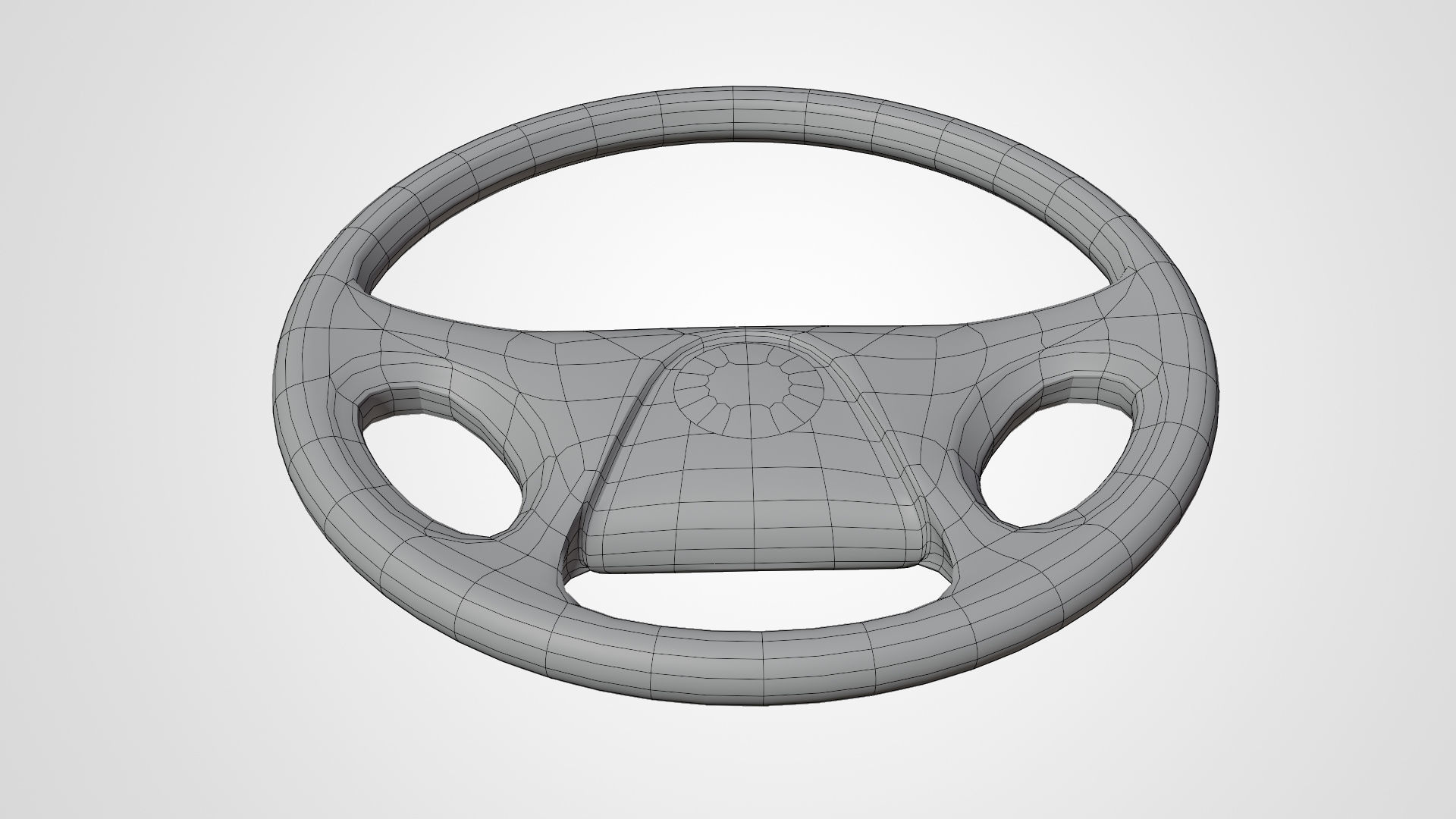 6 Indian bus steering in 3d Low-poly 3D model_3