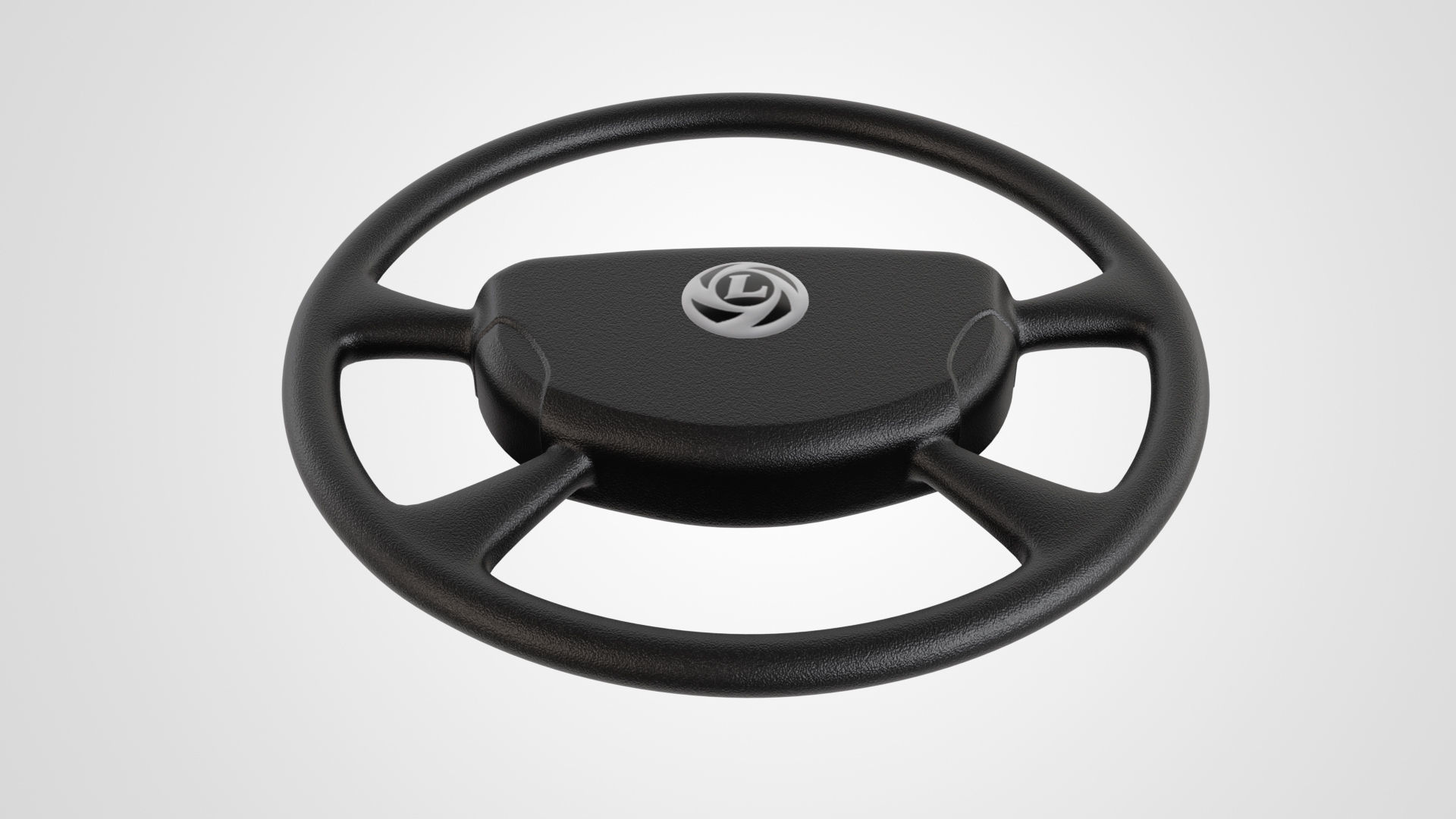 6 Indian bus steering in 3d Low-poly 3D model_10
