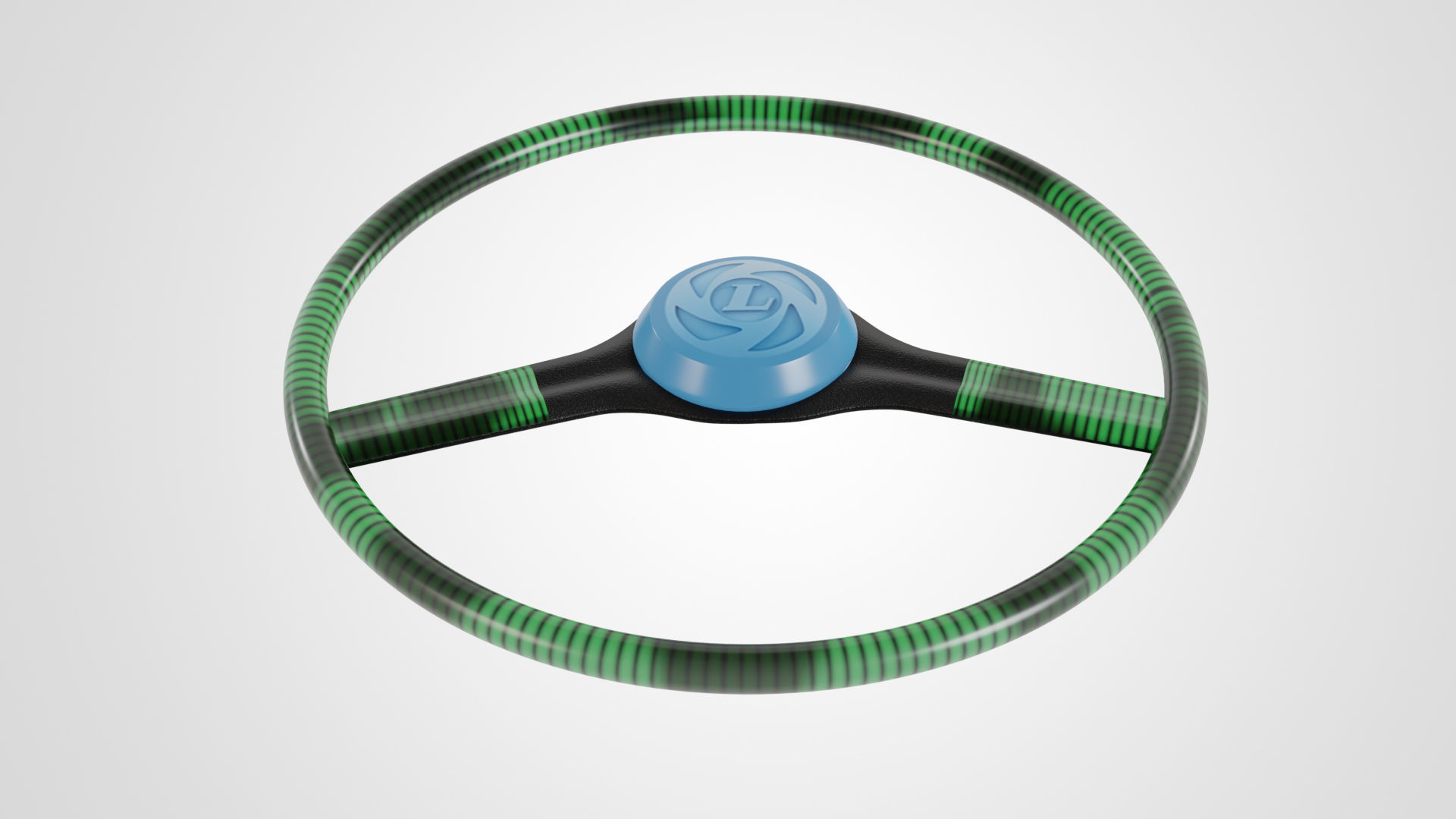 6 Indian bus steering in 3d Low-poly 3D model_4