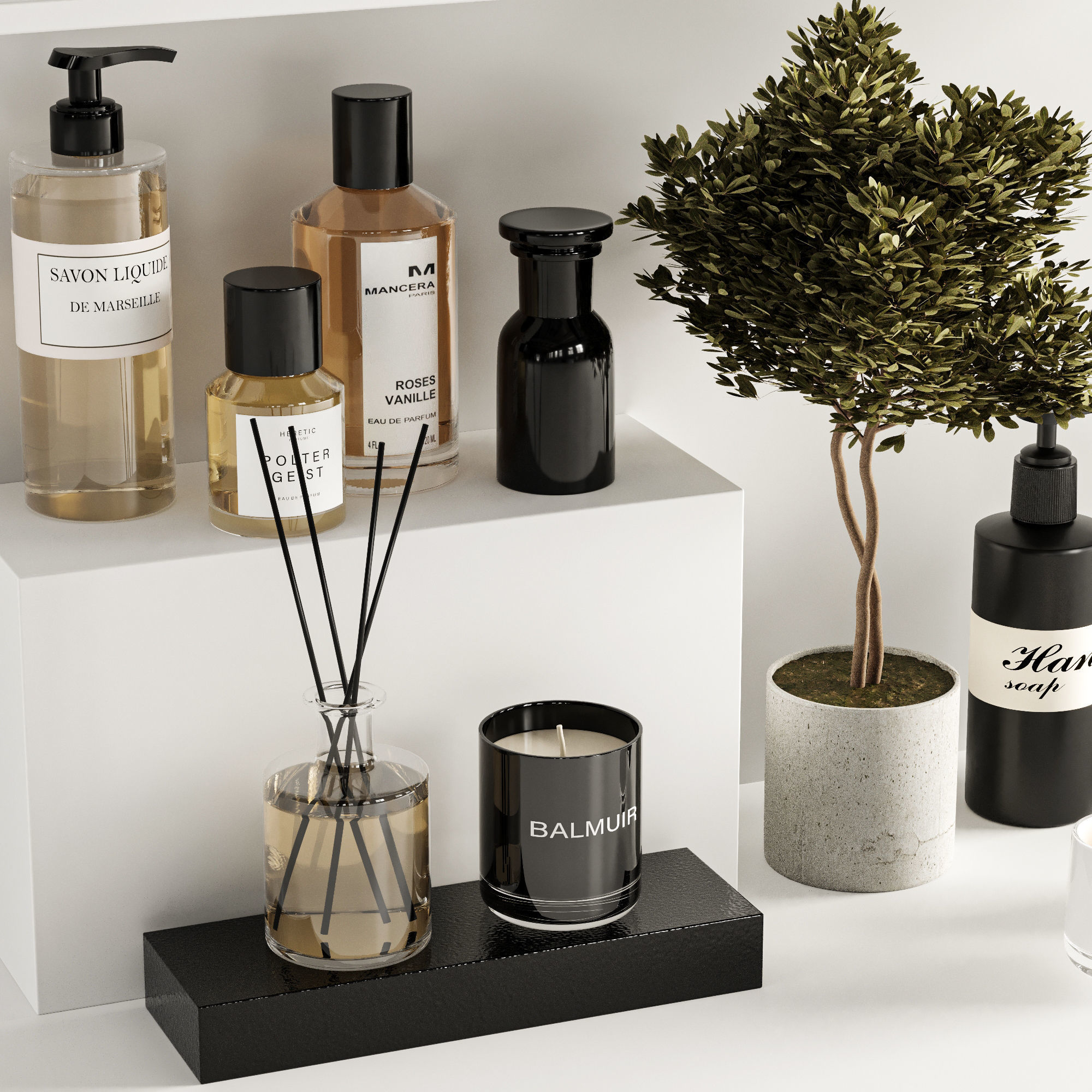 Bathroom accessories 3D model_2