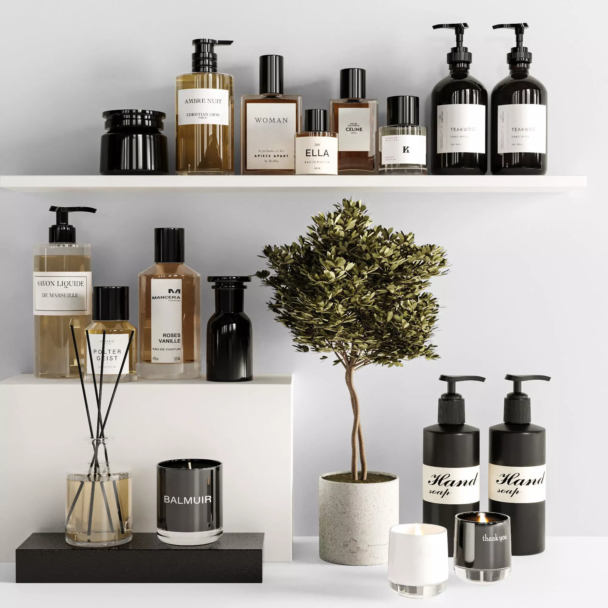 Bathroom accessories 3D model_0