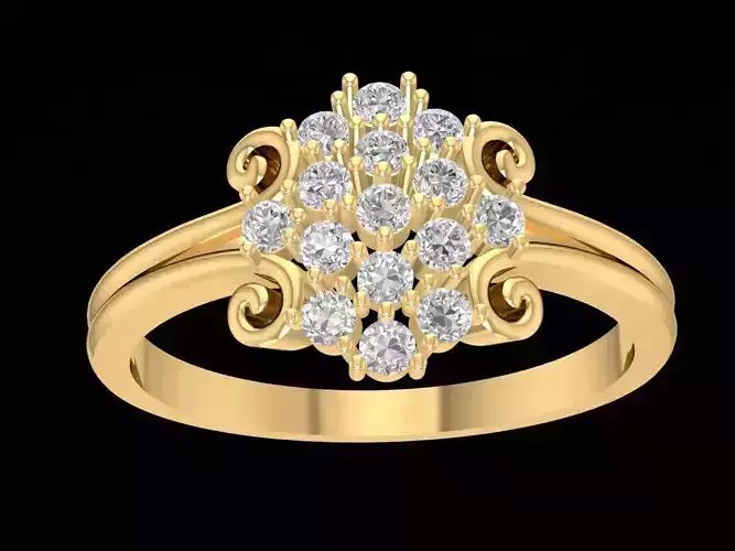 diamond classic women ring 3282