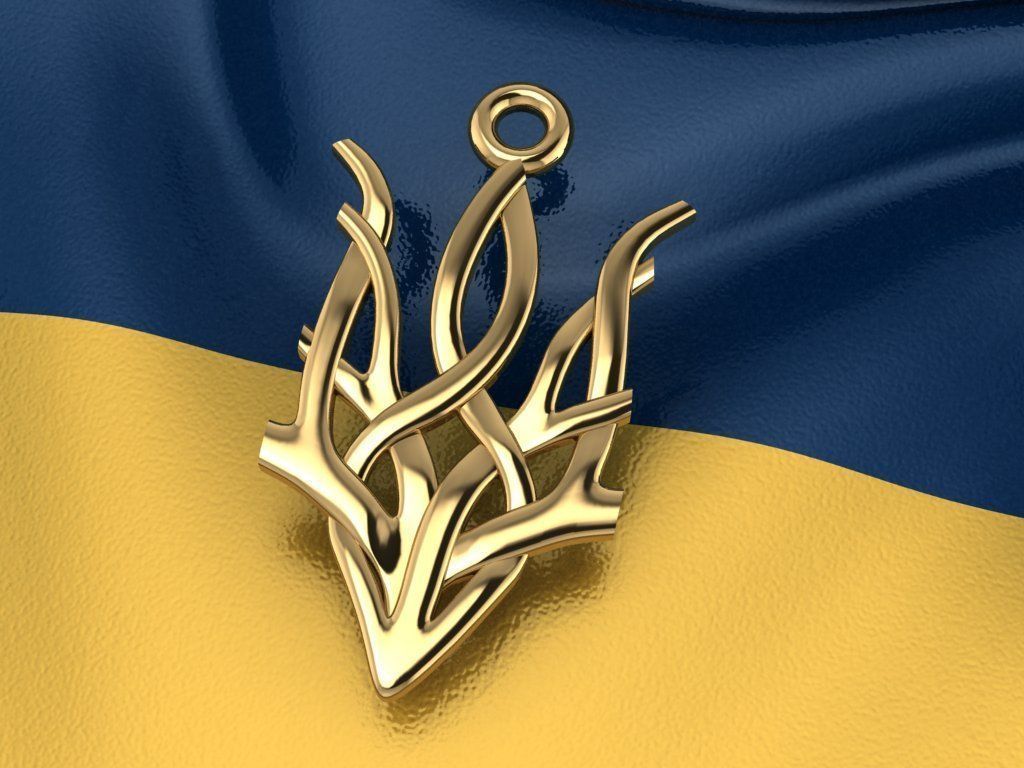 Ukrainian Trident 3D print model_3