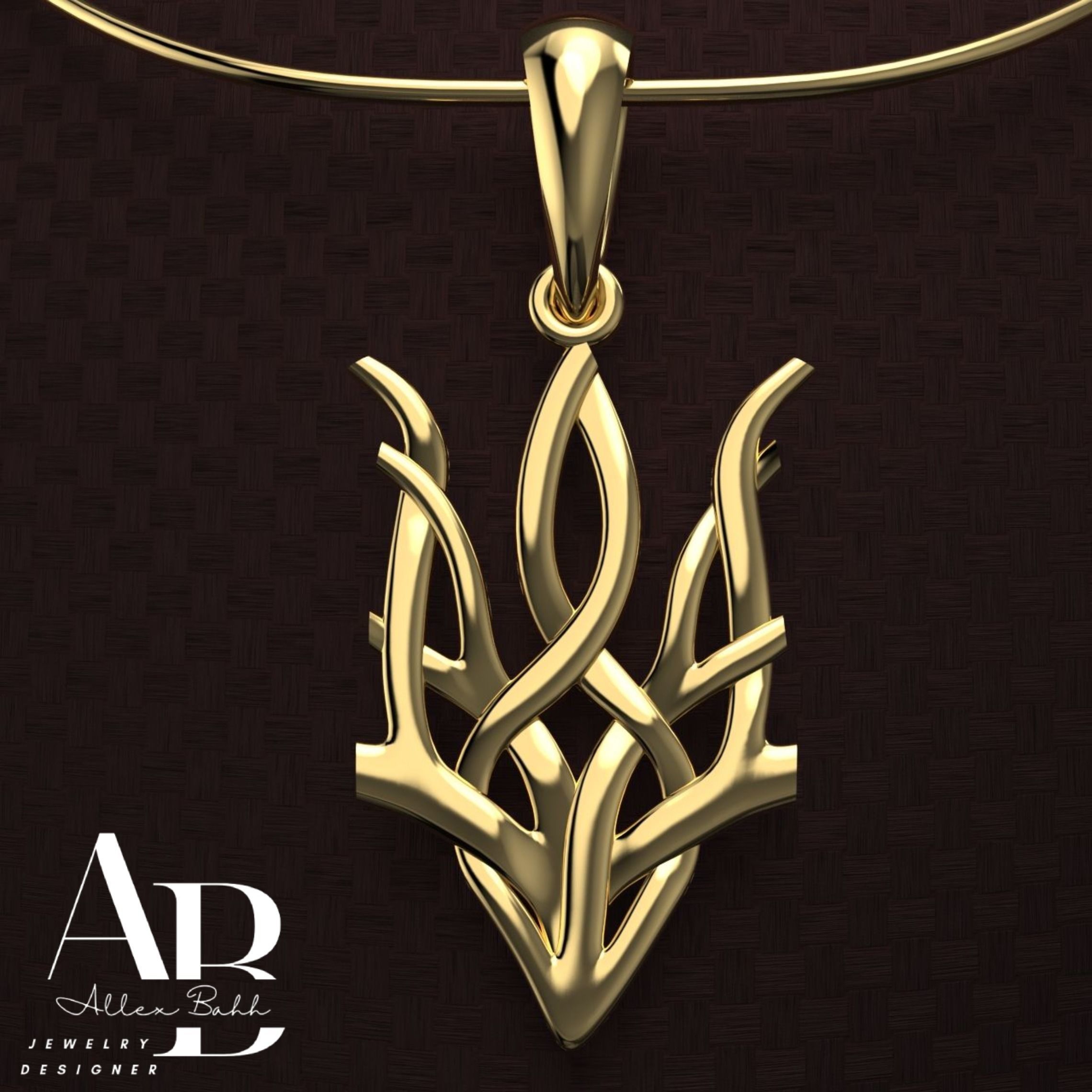 Ukrainian Trident 3D print model_1