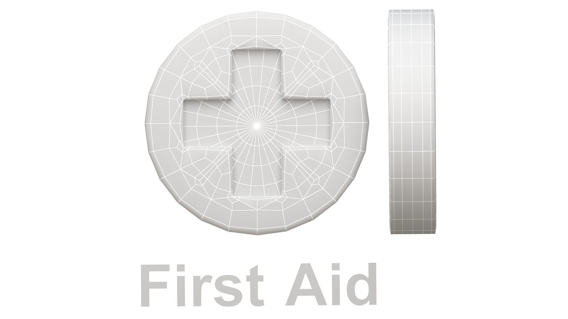 First Aid Kit logo 3D model_10