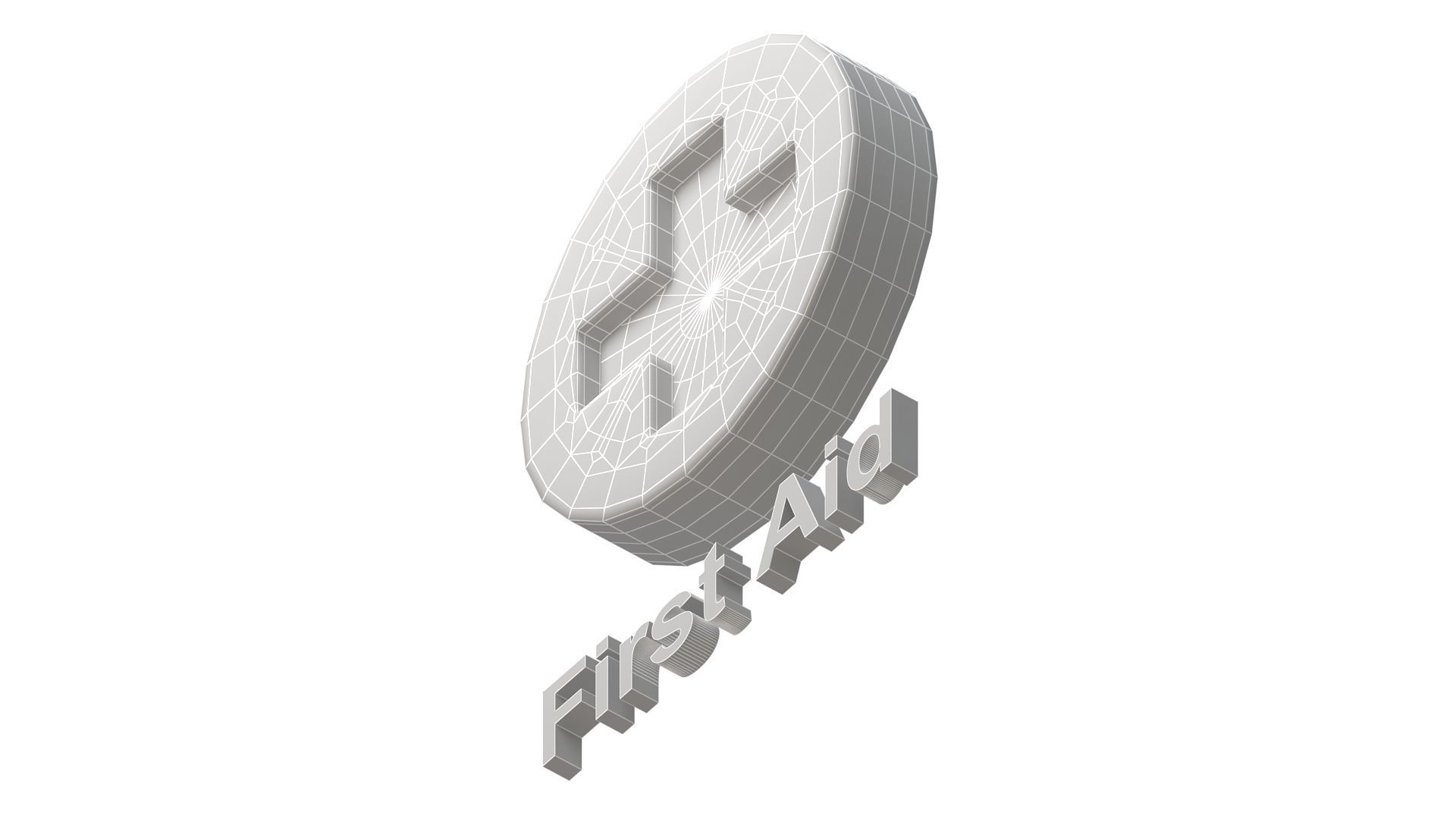 First Aid Kit logo 3D model_11