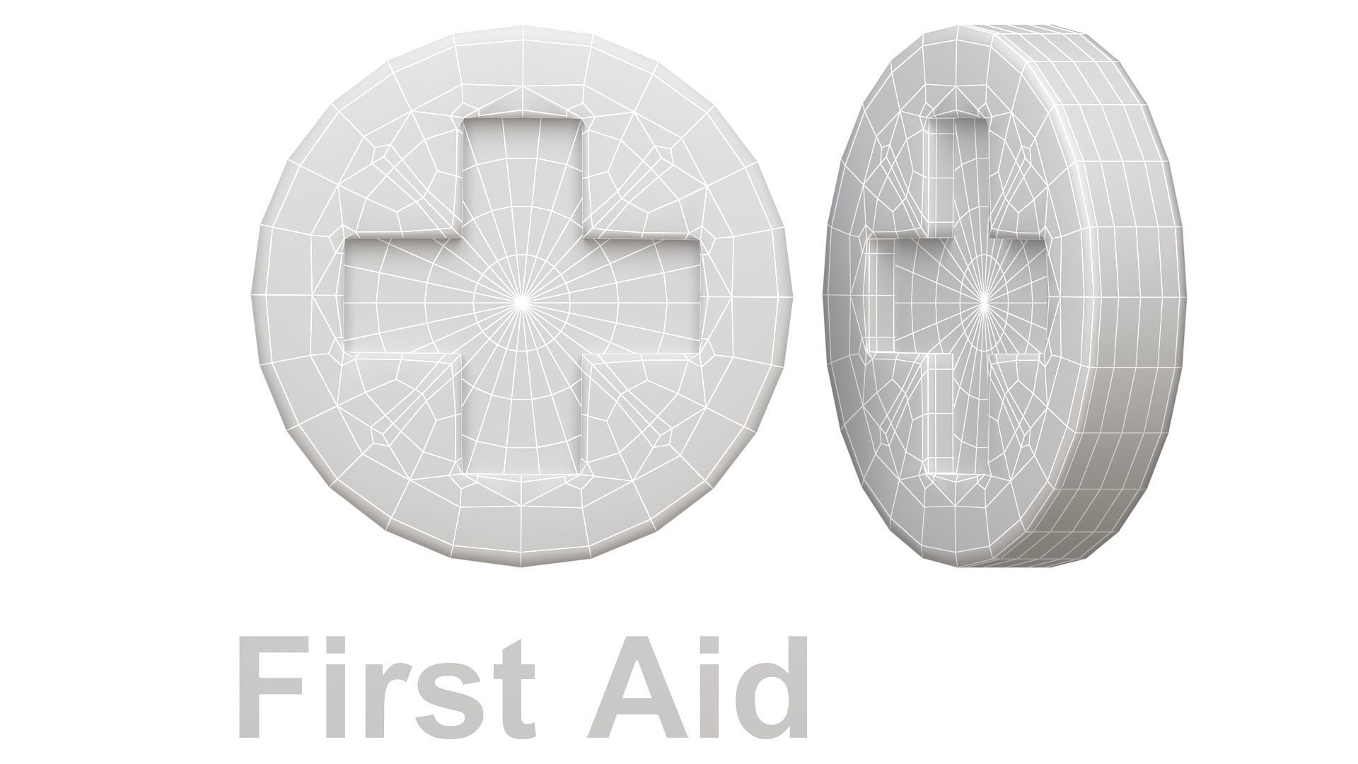 First Aid Kit logo 3D model_9