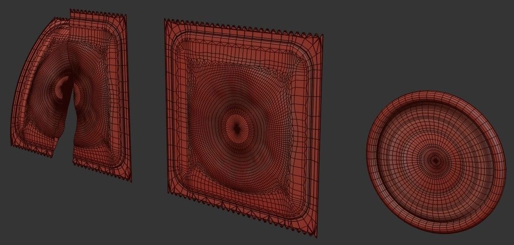 Condom Pack PBR Low-poly 3D model_14