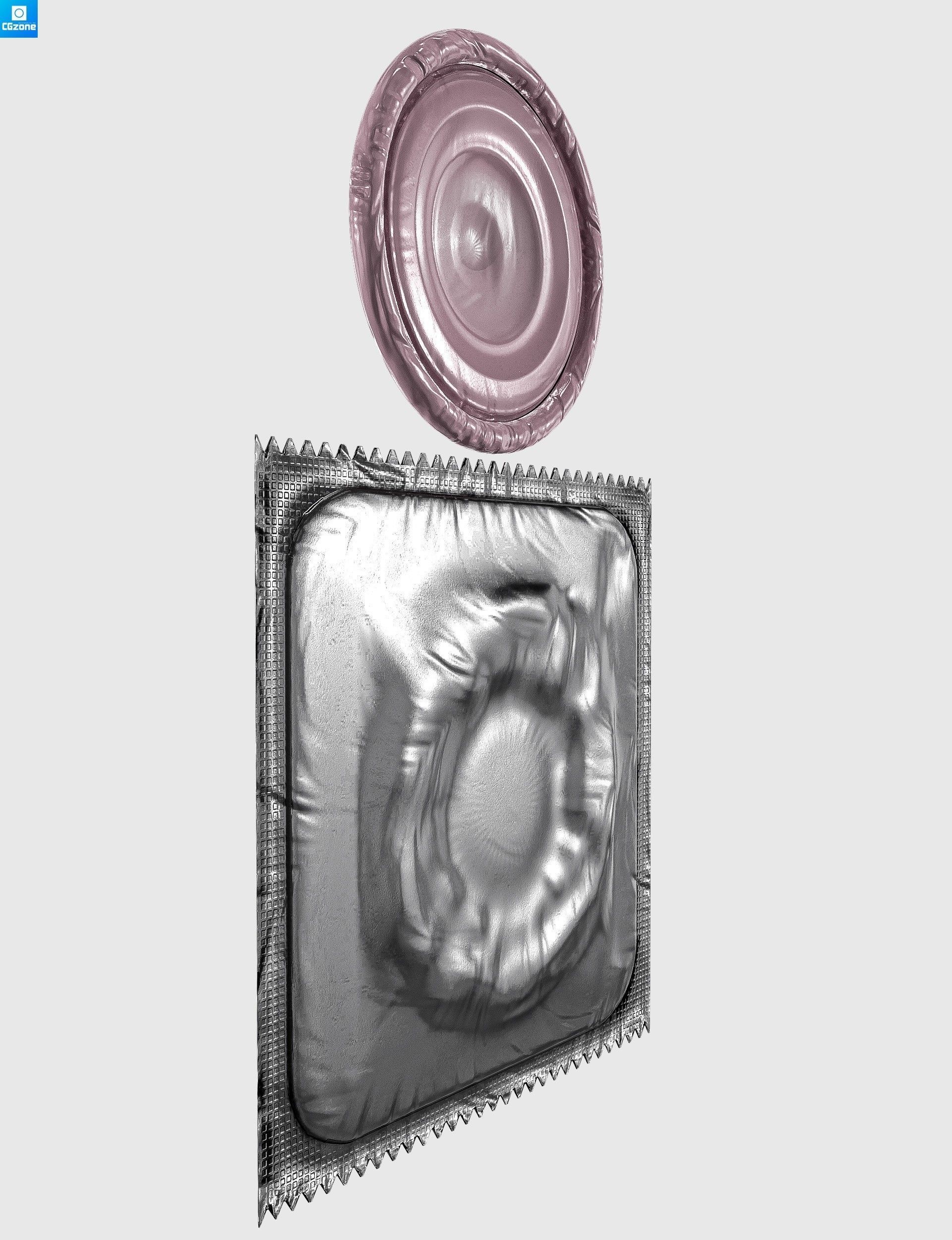 Condom Pack PBR Low-poly 3D model_8