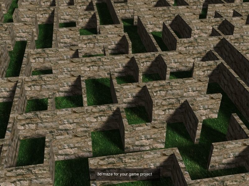 3D Maze models for game and animations 3D Model Collection_1