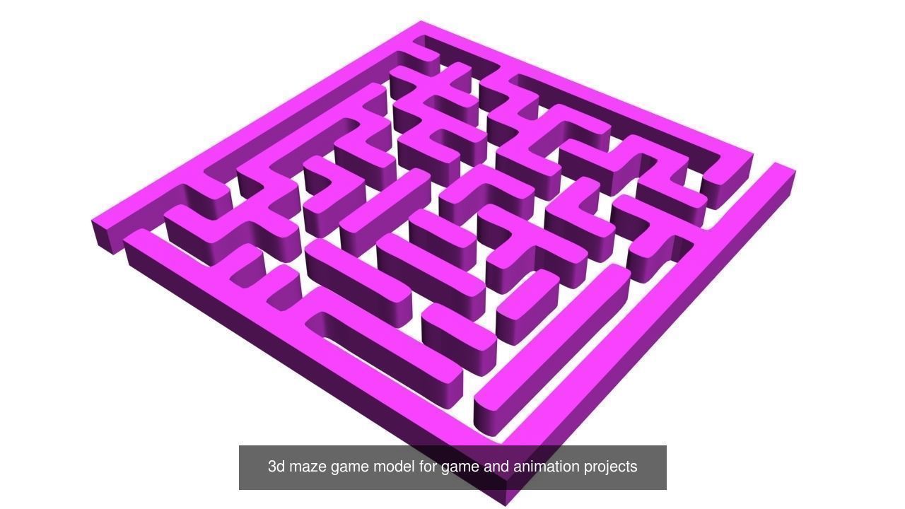 3D Maze models for game and animations 3D Model Collection_6