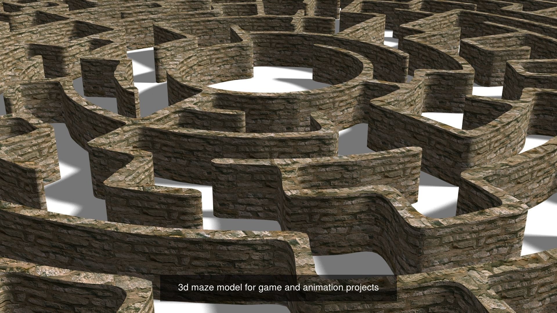 3D Maze models for game and animations 3D Model Collection_5