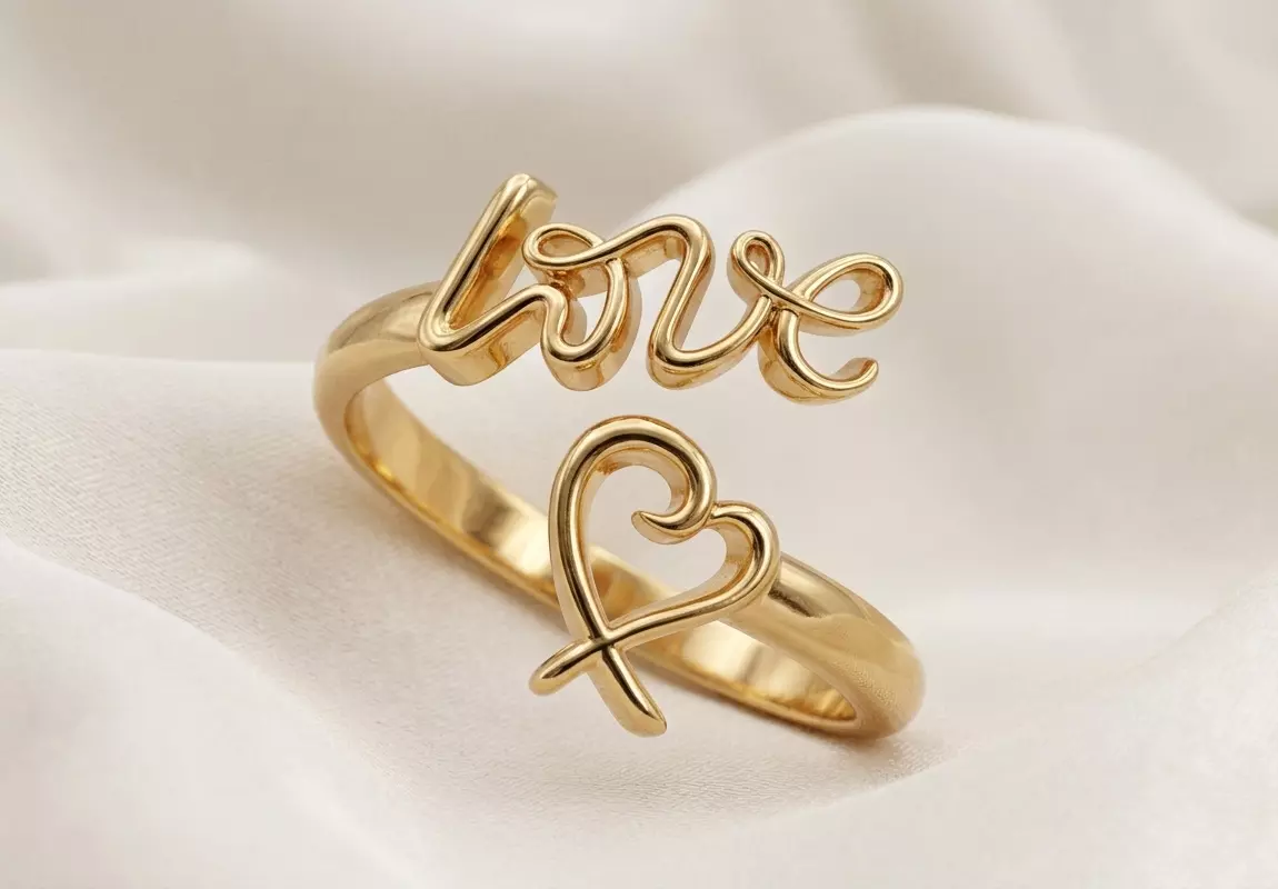 Love ring 3D print model