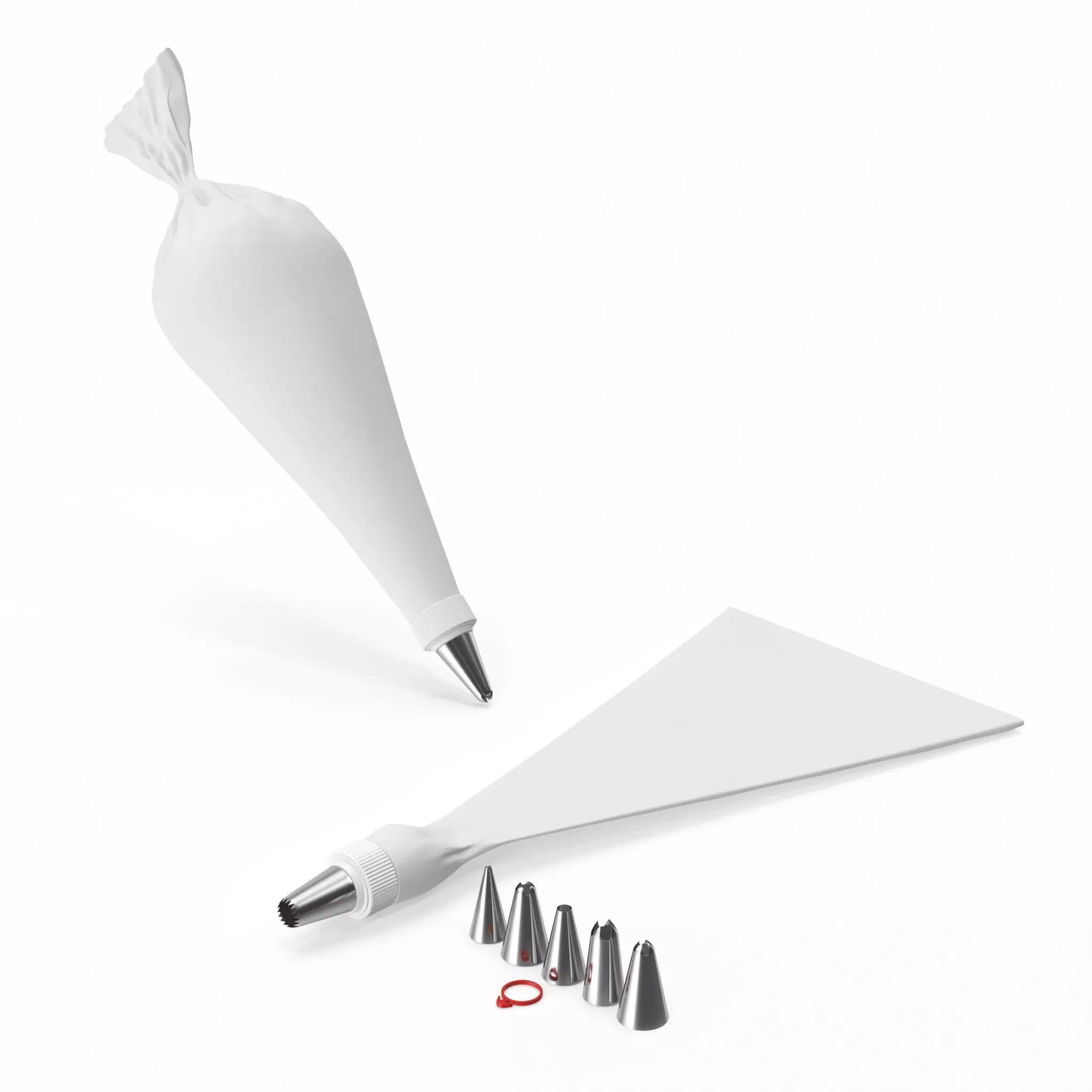 Piping bag kit 3D model_0