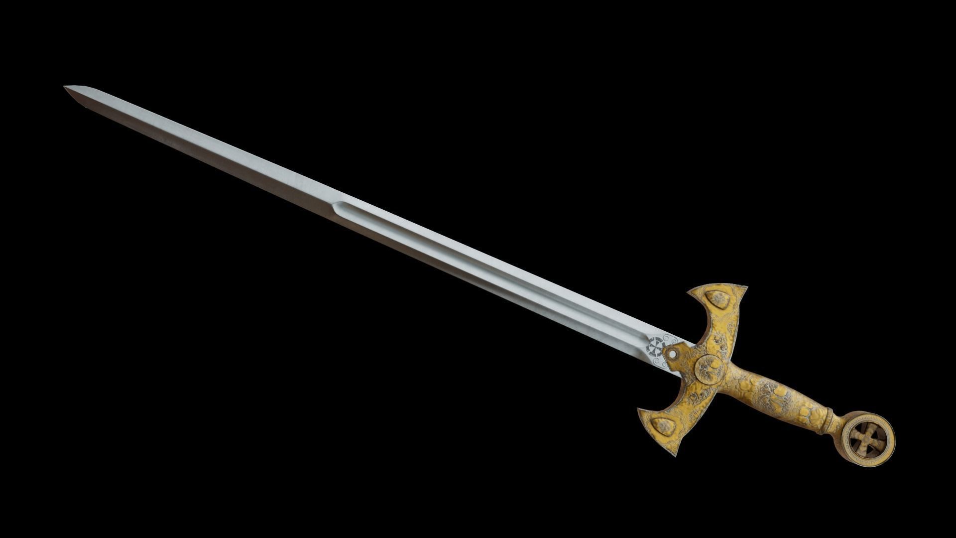 Sword of the Templars 3D model_2