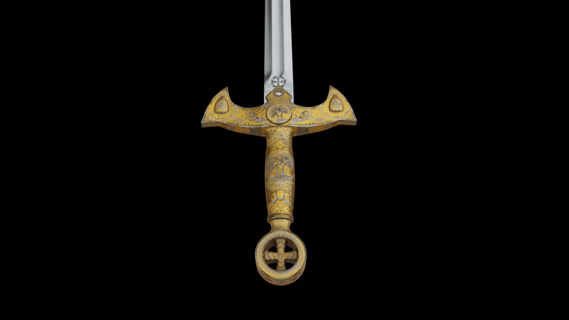 Sword of the Templars 3D model_0