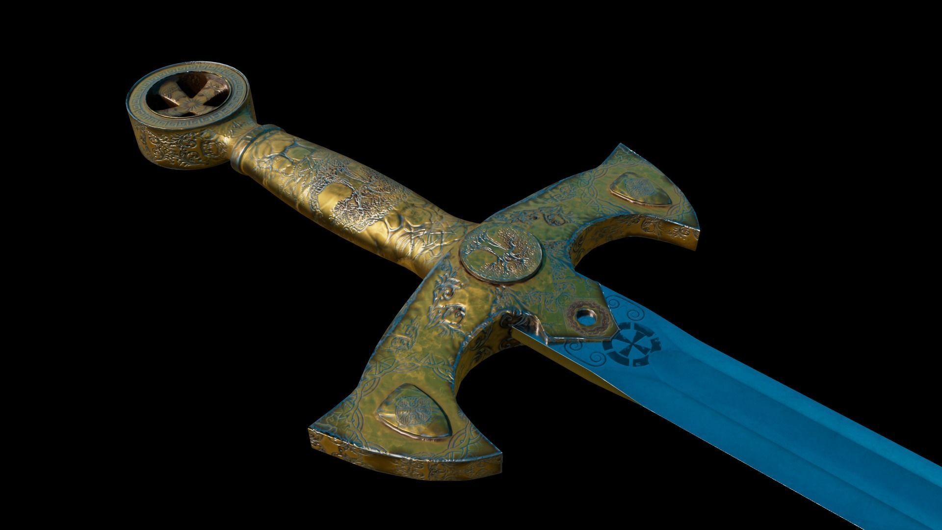 Sword of the Templars 3D model_3