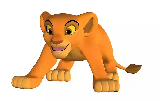 Kiara Cub Low-poly 3D model