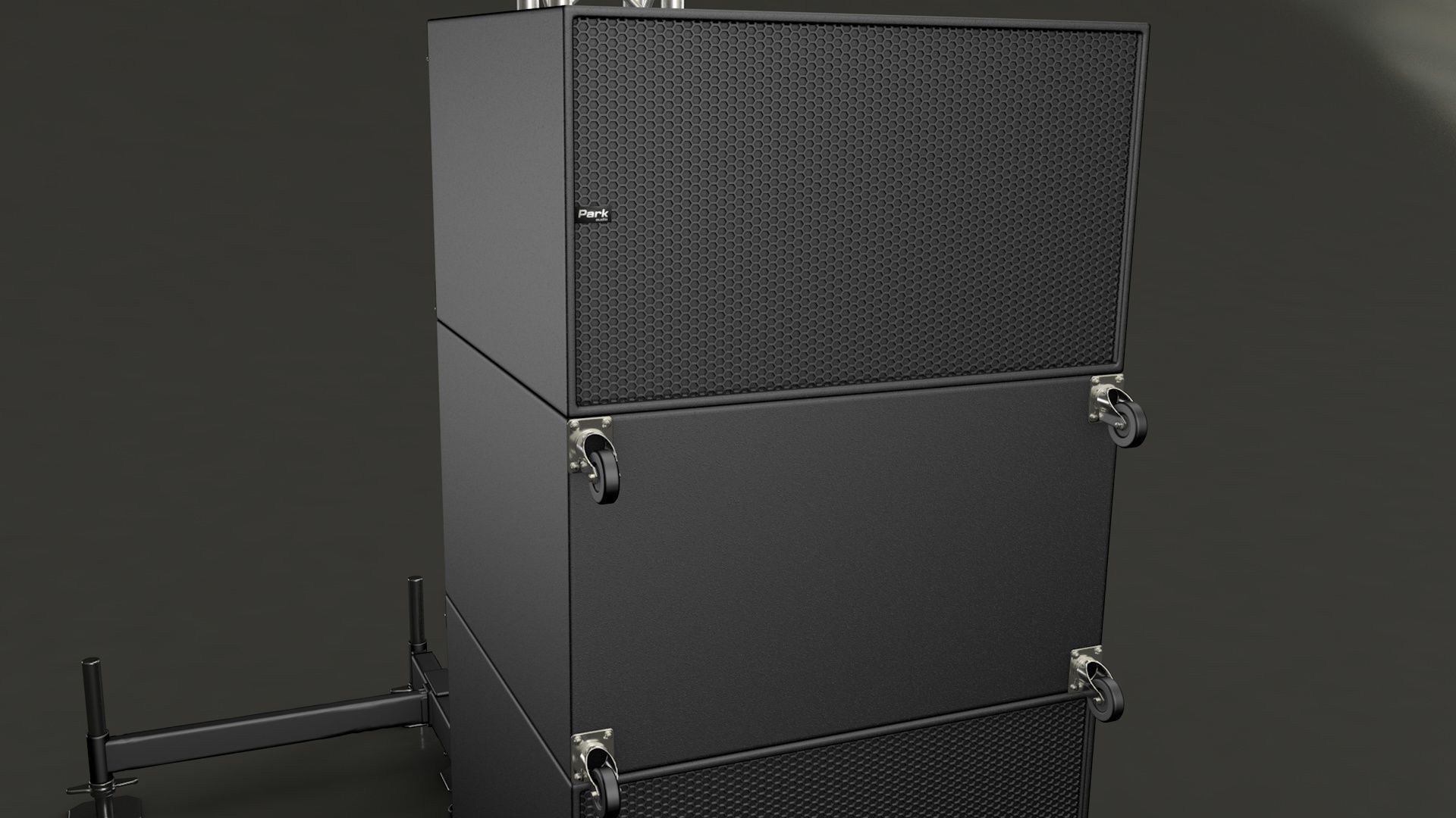 Sound towers  3D model_6