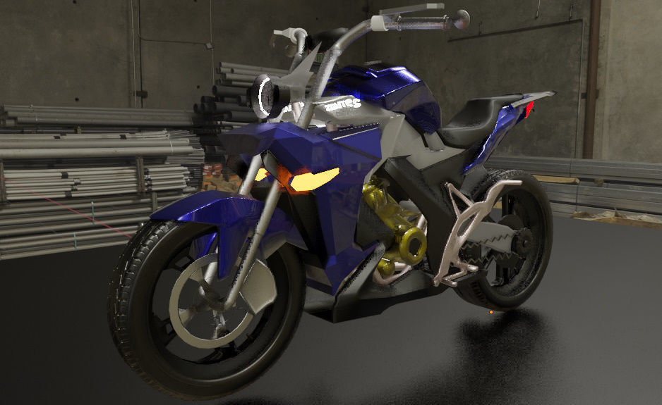 Zontes x310  Low-poly 3D model_1