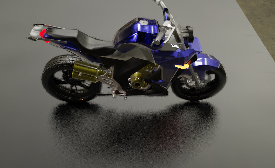 Zontes x310  Low-poly 3D model_3