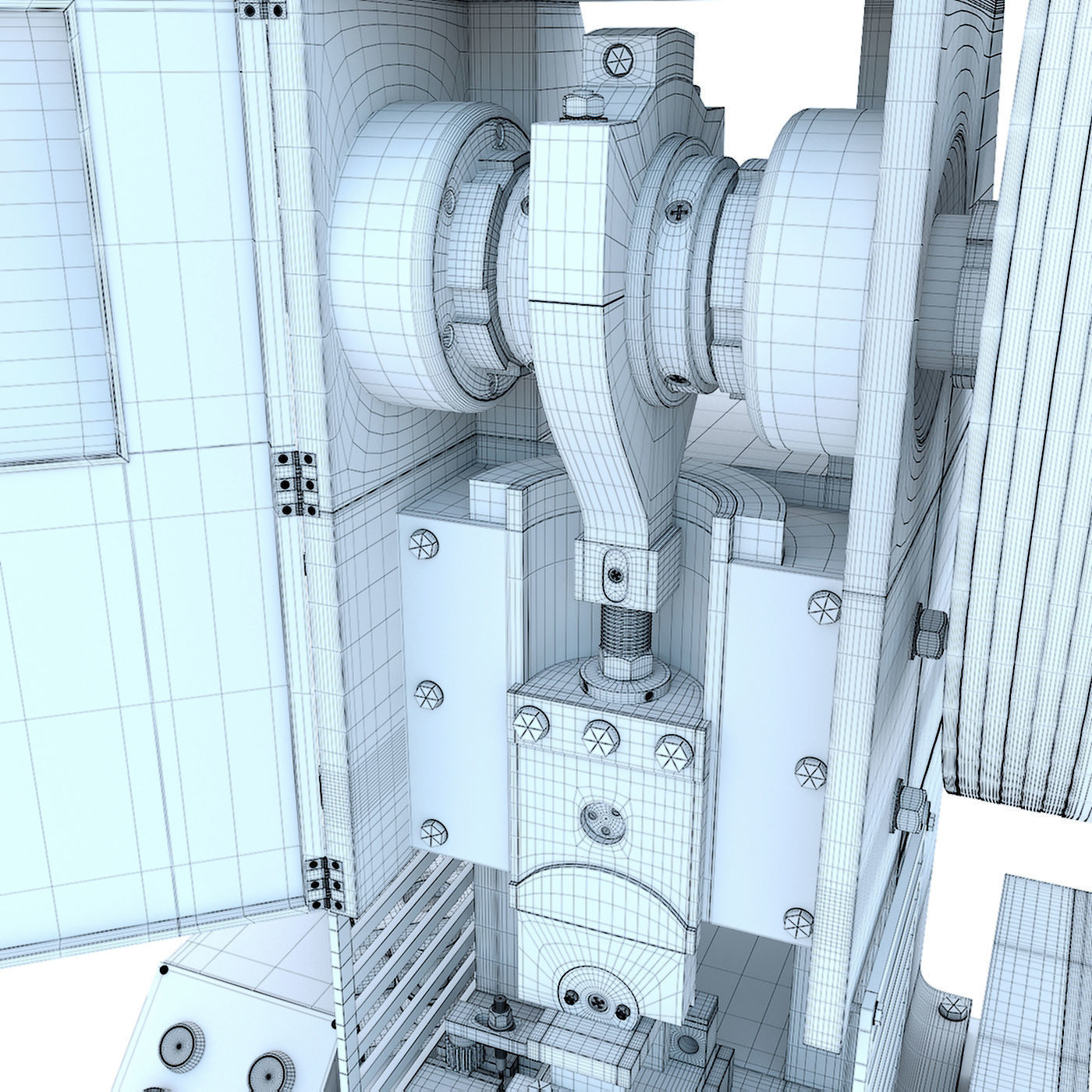 Mechanical press - Collection for industrial interior one 3D model_39