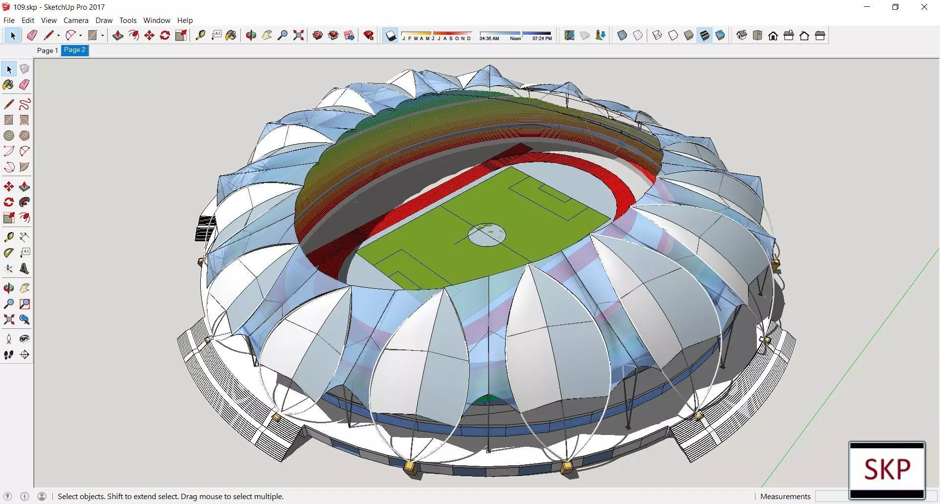 Sketchup Sport - Stadium 109 3D model
