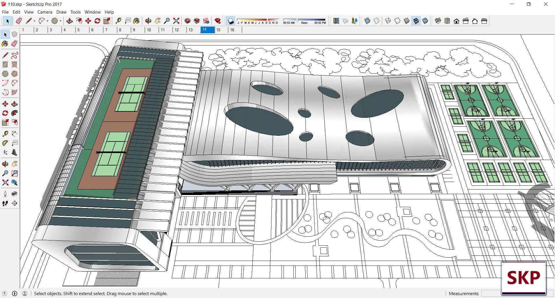 Sketchup Sport - Stadium 110 3D model_2