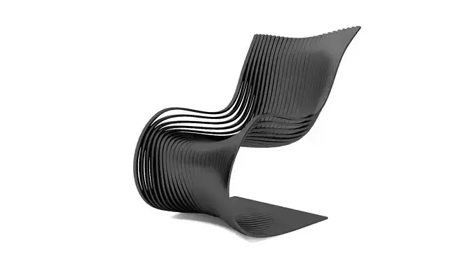 Black pipo chair stylish black chair interior 