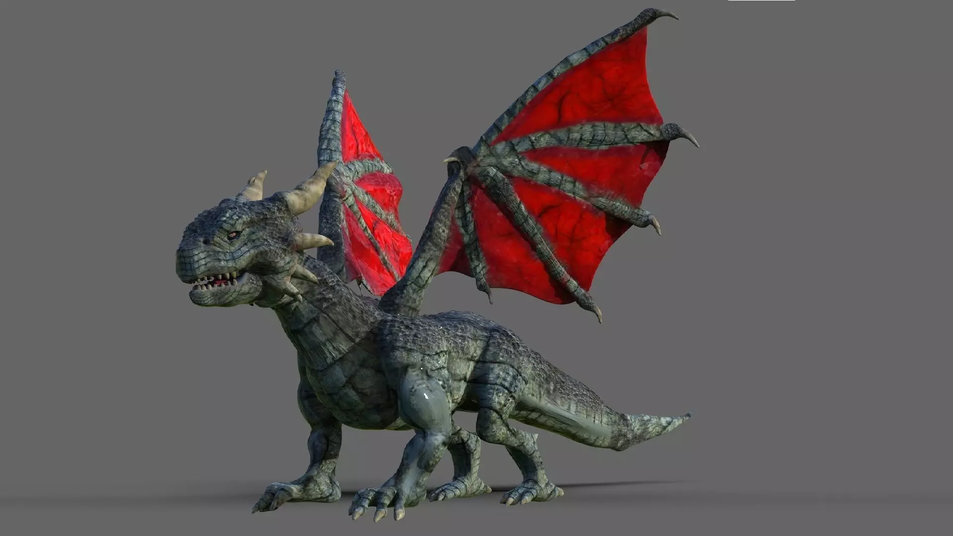 Chibi Dragon Low-poly 3D model_0