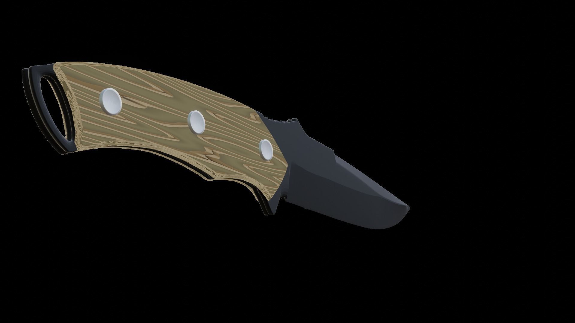 Knife neo Low-poly 3D model_1