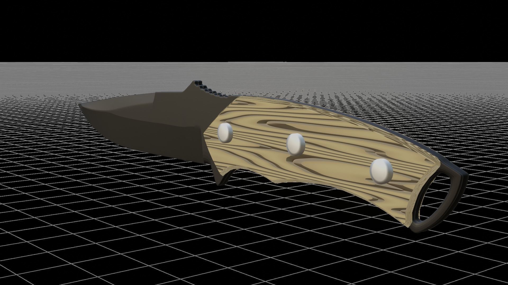 Knife neo Low-poly 3D model_3