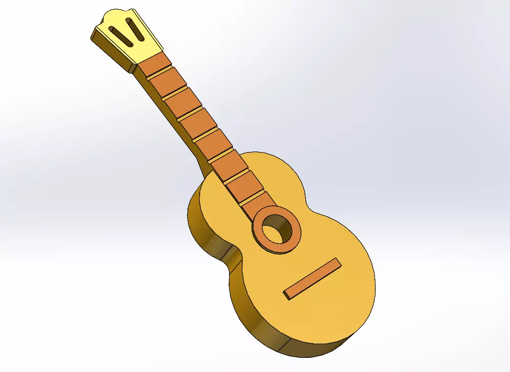 CLASSIC GUITAR Free 3D print model